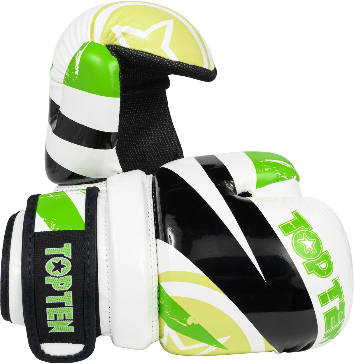 TOP TEN pointfighter “Urban Arts” blackred Green - White M at Bytomic Trade and Wholesale