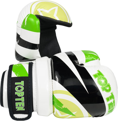 TOP TEN pointfighter “Urban Arts” blackred Green - White M at Bytomic Trade and Wholesale