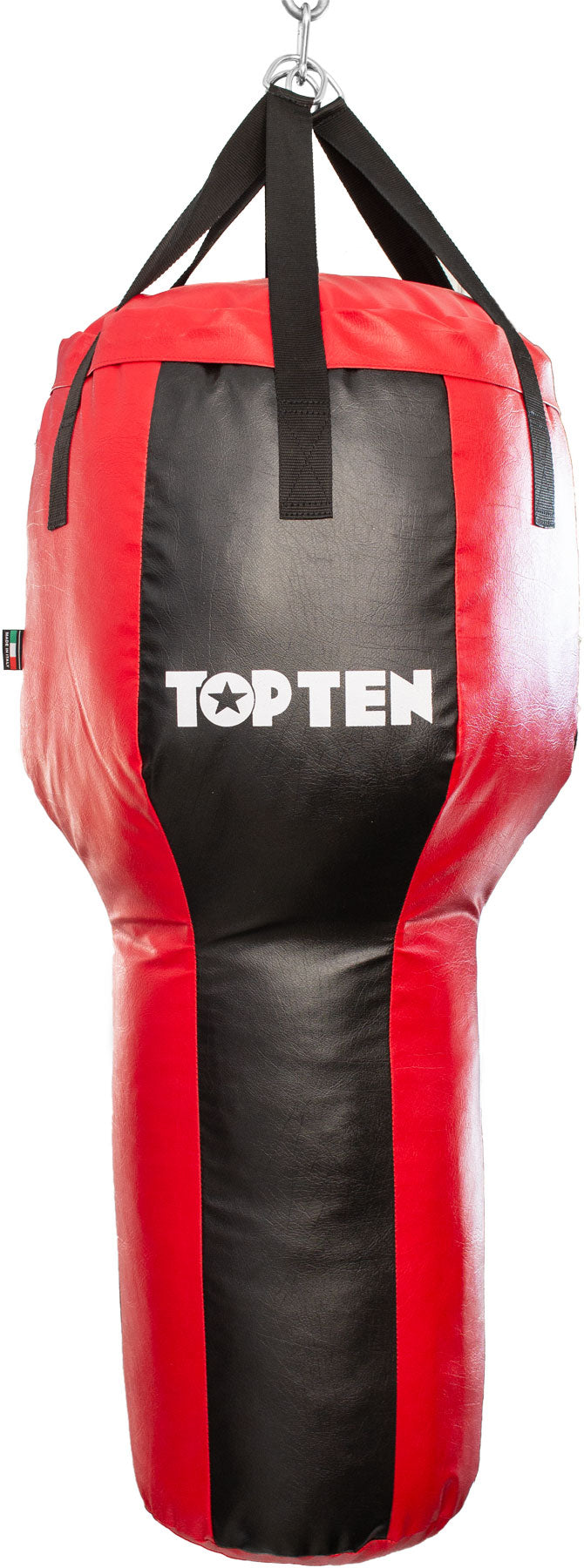 TOP TEN Punching bag Heavy Bag “Hook” (filled) Red - Black at Bytomic Trade and Wholesale