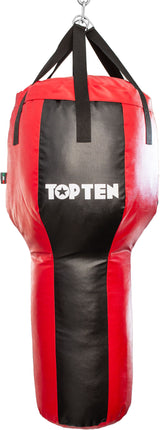 TOP TEN Punching bag Heavy Bag “Hook” (filled) Red - Black at Bytomic Trade and Wholesale