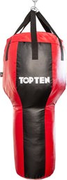 TOP TEN Punching bag Heavy Bag “Hook” (filled) Red - Black at Bytomic Trade and Wholesale