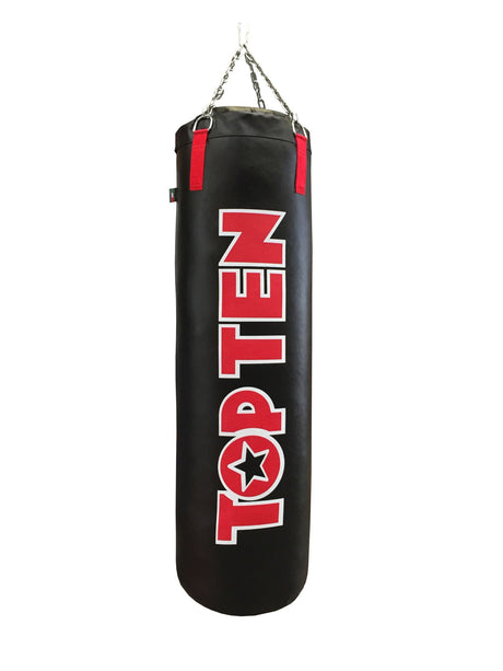 TOP TEN Punching bag Heavy Bag “TOP TEN” (filled) blackred Black - Red 120 cm at Bytomic Trade and Wholesale
