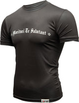 TOP TEN MMA Rash Guard “Morituri Te Salutant” short sleeve at Bytomic Trade and Wholesale