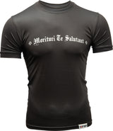 TOP TEN MMA Rash Guard “Morituri Te Salutant” short sleeve Black XXL at Bytomic Trade and Wholesale