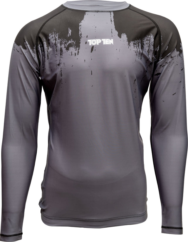TOP TEN MMA Rash Guard “Power Ink” Black XXL at Bytomic Trade and Wholesale