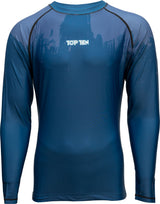 TOP TEN MMA Rash Guard “Power Ink” Blue L at Bytomic Trade and Wholesale