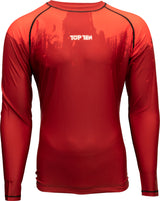 TOP TEN MMA Rash Guard “Power Ink” Red XXL at Bytomic Trade and Wholesale