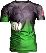 TOP TEN MMA Rash Guard “PRISM” Green 160 cm S at Bytomic Trade and Wholesale