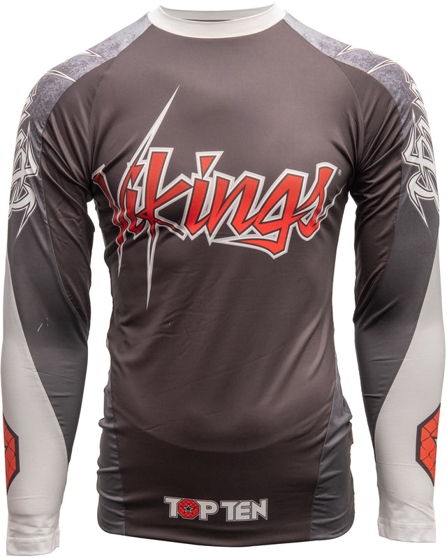 TOP TEN MMA Rash Guard “Vikings” long sleeve Black XL at Bytomic Trade and Wholesale