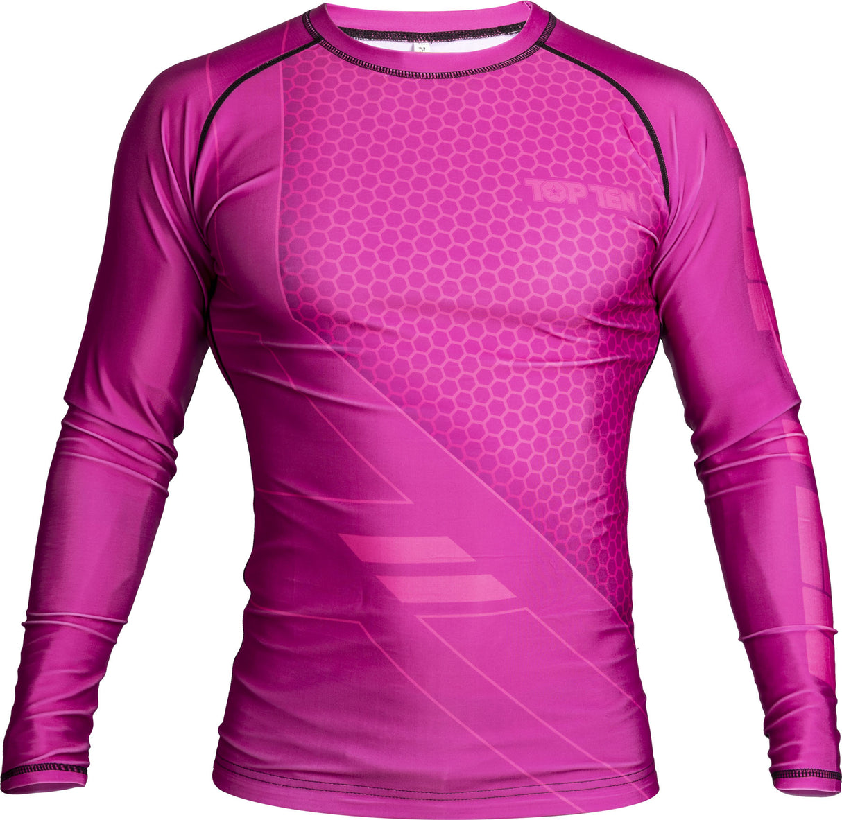 TOP TEN MMA Rash Guard “COMBat” Pink L at Bytomic Trade and Wholesale