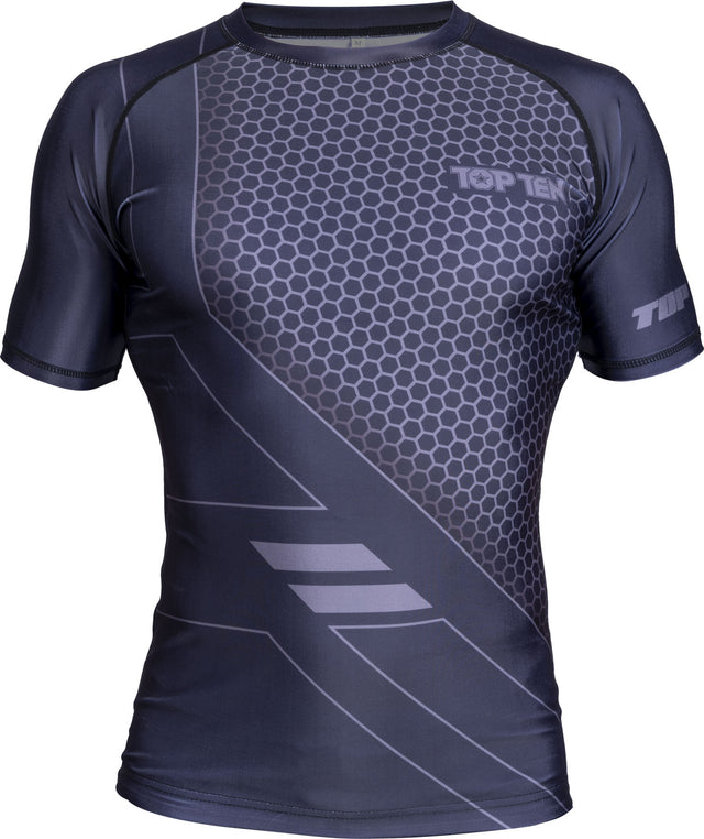 TOP TEN MMA Rash Guard “COMBat” Black S at Bytomic Trade and Wholesale
