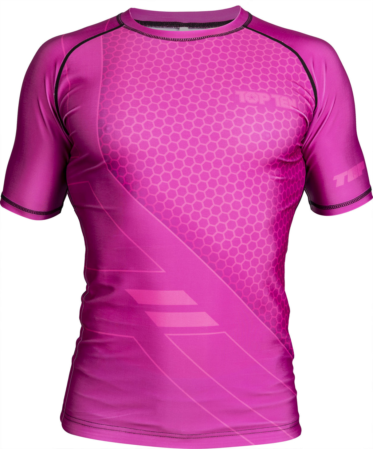 TOP TEN MMA Rash Guard “COMBat” Pink L at Bytomic Trade and Wholesale