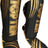 TOP TEN Shin and Instep Guard "Star Light“ blackblack Gold - Black XL at Bytomic Trade and Wholesale
