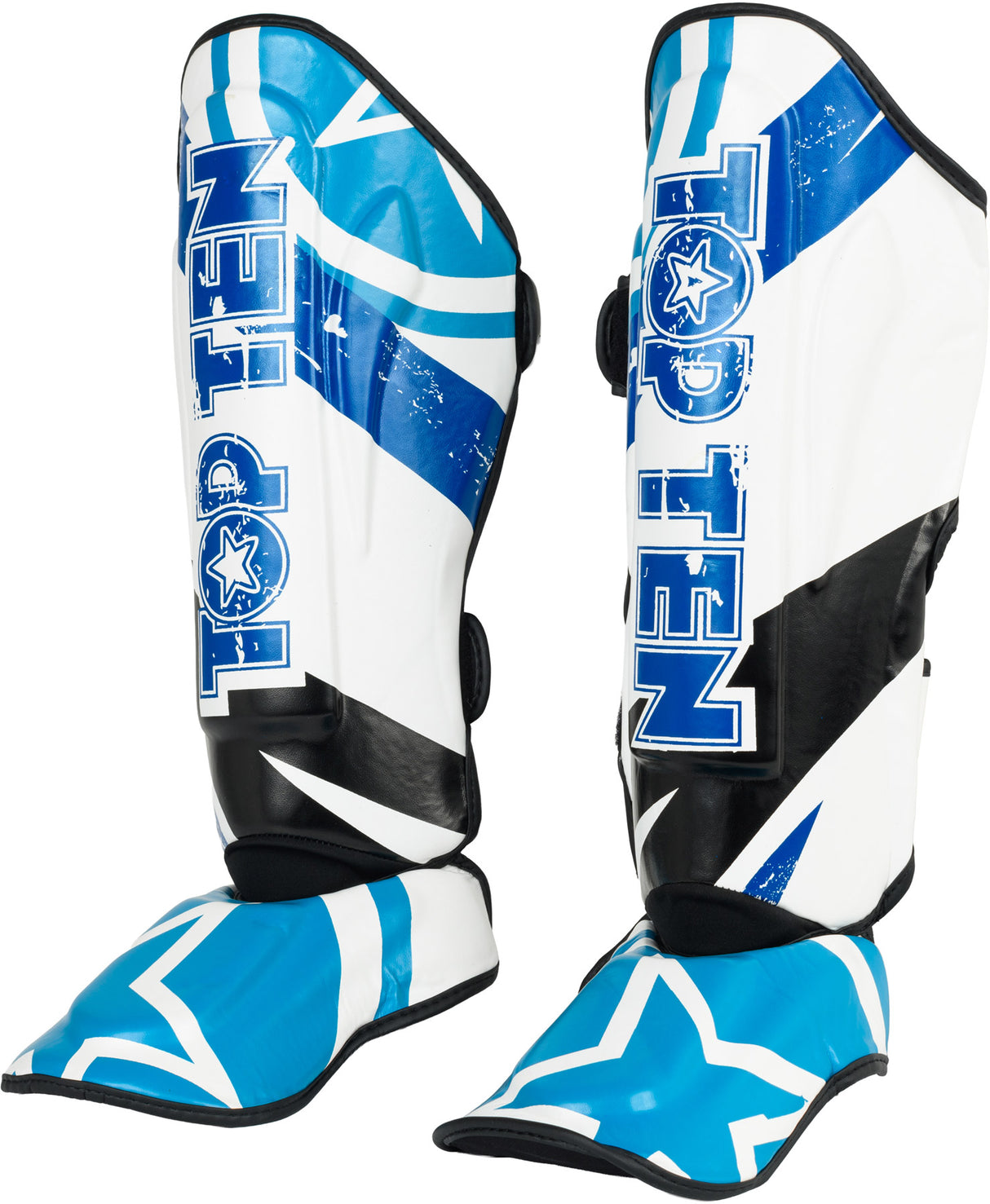 TOP TEN Shin and Instep Guard “Urban Arts” bluewhite at Bytomic Trade and Wholesale