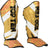 TOP TEN Shin and Instep Guard “Urban Arts” bluewhite Gold - White XL at Bytomic Trade and Wholesale