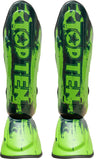 TOP TEN Shin and Instep Guard “Power Ink” Green L at Bytomic Trade and Wholesale