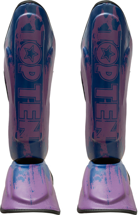 TOP TEN Shin and Instep Guard “Power Ink” Purple L at Bytomic Trade and Wholesale