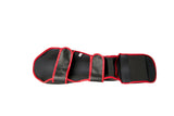 TOP TEN Shin Guard “Triangle II Neo” for Thaiboxing K1 und MMA blackred at Bytomic Trade and Wholesale