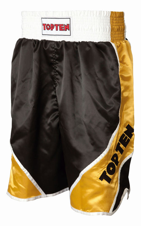 TOP TEN Shorts “Shiny” = blackgold Black - Gold 200 cm XXL at Bytomic Trade and Wholesale