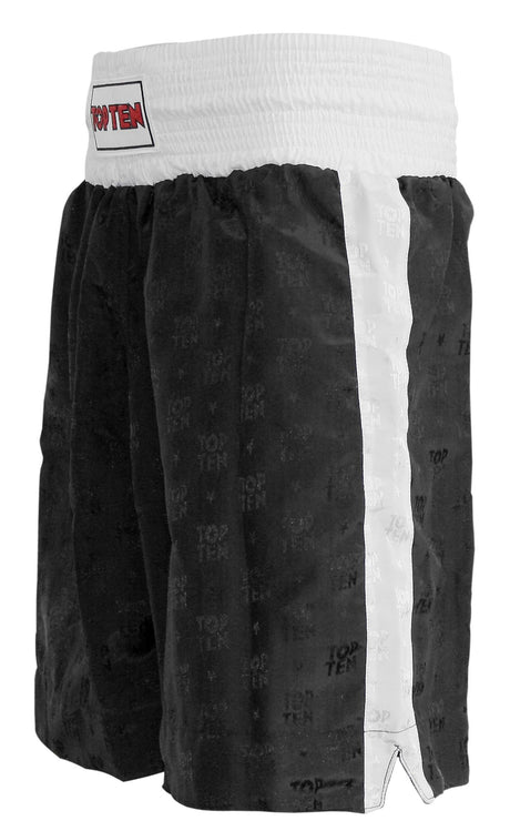 TOP TEN Shorts “Simple Stripe” = blackgold Black - White 160 cm S at Bytomic Trade and Wholesale