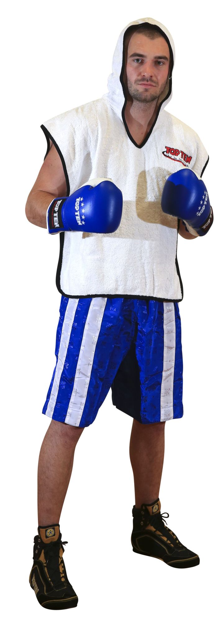 TOP TEN Shorts “Two Stripes” = bluewhite Blue - White 160 cm S at Bytomic Trade and Wholesale