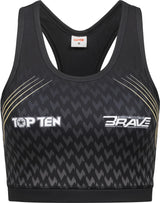 TOP TEN Sports Bra “BRAVE Fight Night” Black L at Bytomic Trade and Wholesale