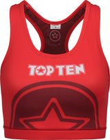 TOP TEN SportsBra “WAKO” Red M at Bytomic Trade and Wholesale