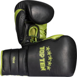 TOP TEN Sparring gloves “Lace Up Pro” 16 oz blackgreen Black - Green at Bytomic Trade and Wholesale