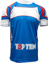 TOP TEN TShirt “Elastic” blackwhite Blue - White L at Bytomic Trade and Wholesale