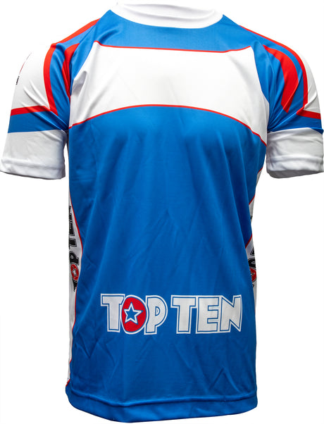 TOP TEN TShirt “Elastic” blackwhite Blue - White L at Bytomic Trade and Wholesale