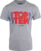 TOP TEN Tshirt “EST. 1978” grey Gray XL at Bytomic Trade and Wholesale