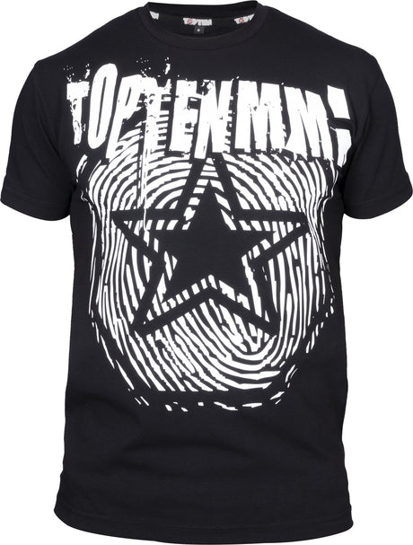 TOP TEN MMA TShirt “Fingerprint” Black XXL at Bytomic Trade and Wholesale