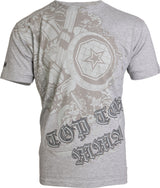 TOP TEN MMA TShirt “Shield” Gray XS at Bytomic Trade and Wholesale