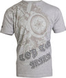TOP TEN MMA TShirt “Shield” Gray XS at Bytomic Trade and Wholesale