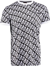 TOP TEN Tshirt “Monogram” blackwhite Black - White XXL at Bytomic Trade and Wholesale