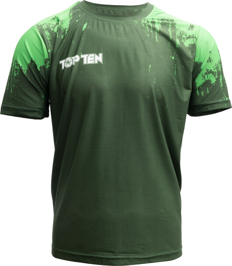 TOP TEN Tshirt “Power Ink” Green XXL at Bytomic Trade and Wholesale