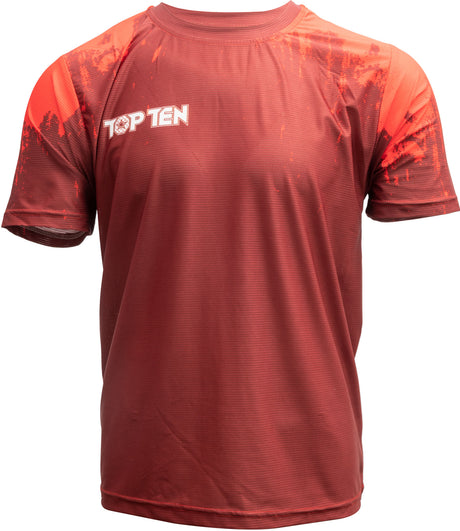 TOP TEN Tshirt “Power Ink” Red XXL at Bytomic Trade and Wholesale