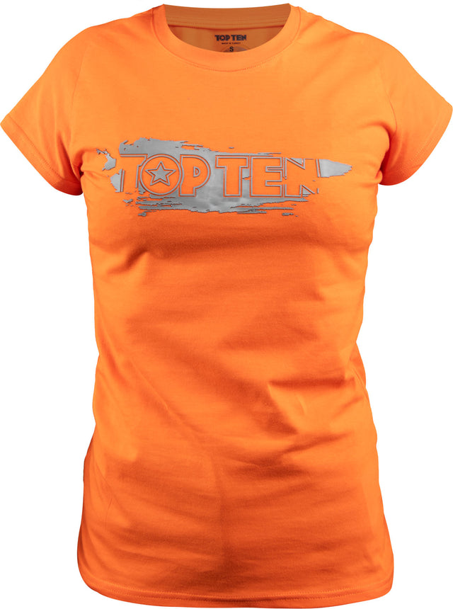 TOP TEN TShirt “Power Ink 3D” women Orange XS at Bytomic Trade and Wholesale
