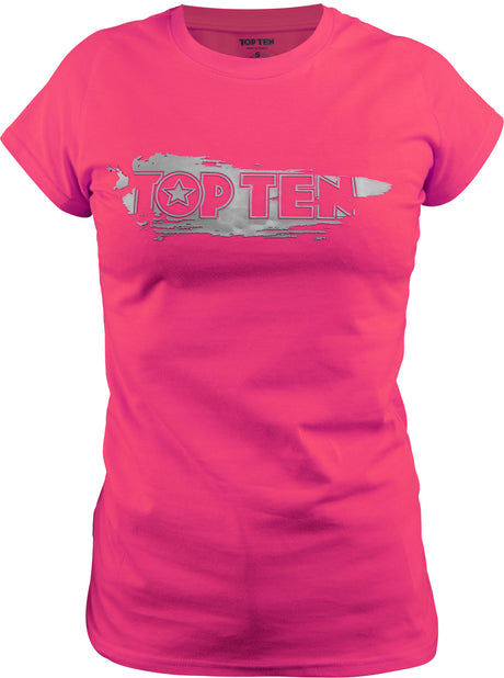 TOP TEN TShirt “Power Ink 3D” women Pink XS at Bytomic Trade and Wholesale
