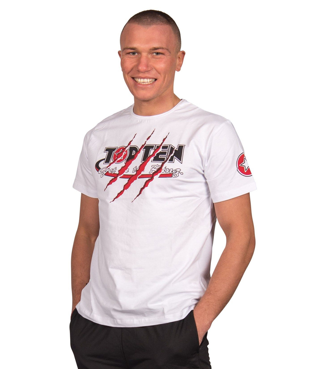 TOP TEN TShirt “Scratch” White XXL at Bytomic Trade and Wholesale