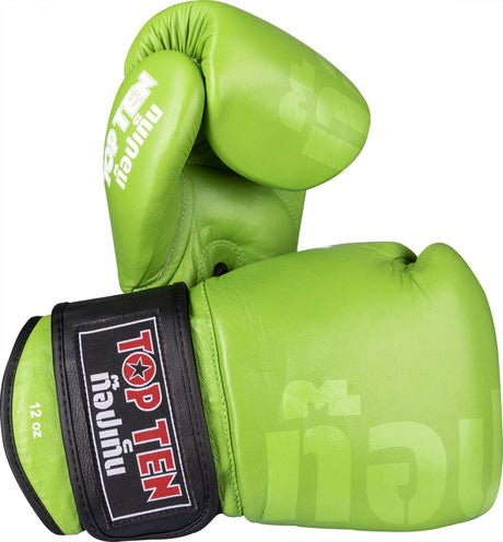 TOP TEN Sparring gloves “Ajarn” 12 oz Green at Bytomic Trade and Wholesale
