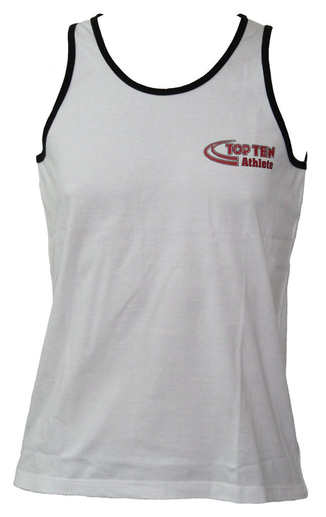 TOP TEN Tank Top “Athlete” White XL at Bytomic Trade and Wholesale