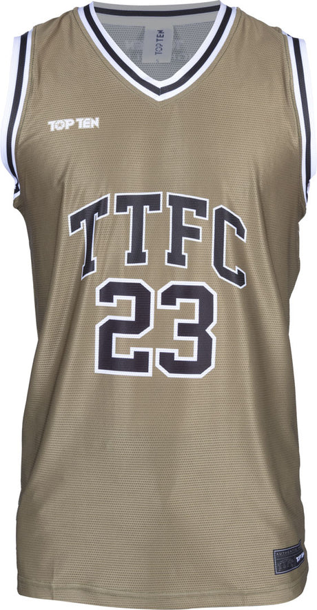 TOP TEN MMA Tank Top “Fight Club” Khaki XXL at Bytomic Trade and Wholesale