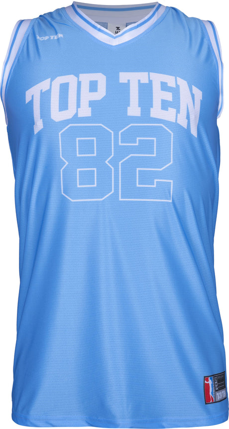 TOP TEN Tank Top “Fighter Jersey” Blue XL at Bytomic Trade and Wholesale