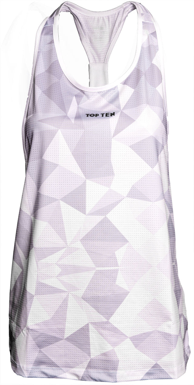 TOP TEN Tank Top “PRISM” whitegray White - Gray L at Bytomic Trade and Wholesale