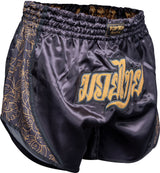 TOP TEN Thaiboxingshorts “Nong Han” blackgold Black - Gold 150 cm XS at Bytomic Trade and Wholesale