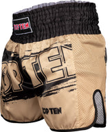TOP TEN Kickboxing shorts “Power Ink” blackgold at Bytomic Trade and Wholesale