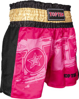 TOP TEN Kickboxing shorts “Power Ink” blackgold Pink - Gold XXL at Bytomic Trade and Wholesale