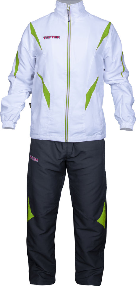 TOP TEN Tracksuit “Premium Quality” with black pants = blackred White - Green 128 cm 128 at Bytomic Trade and Wholesale