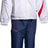 TOP TEN Tracksuit “Premium” = whitedarkblue White - Darkblue 128 cm 128 at Bytomic Trade and Wholesale